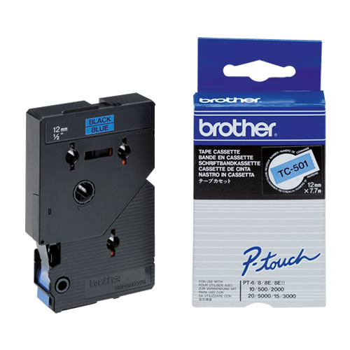 Fita Gravação Orig. Brother 12mmx7,7mts Azul/Preto