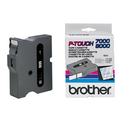 Fita Grav. Orig. Brother 24mm Transparente/Azul