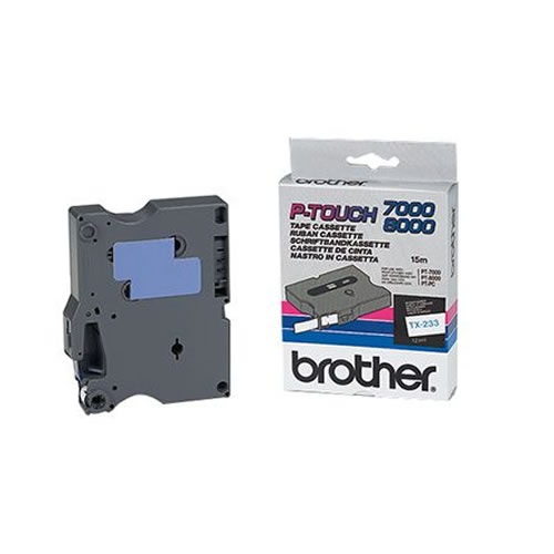 Fita Grav. Orig. Brother 12mmx15mts Branco/Ciano