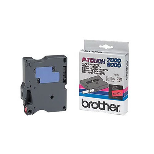 Fita Gravação Orig. Brother 12mm Preto/Vermelho