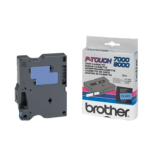 Fita Gravação Orig. Brother 12mm Preto/Azul