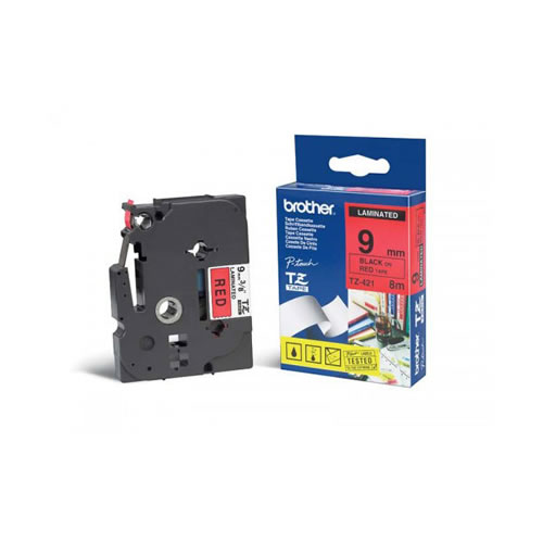 Fita Grav. Orig. Brother 9mmx8mts Vermelho/Preto