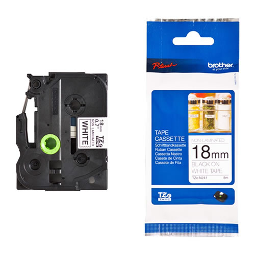 Fita Grav. Orig. Brother 18mmx8mt Amarelo/Preto NL